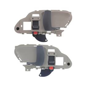 Karparts360 197951350701 For Chevy C3500hd 1995-2000 Interior Door Handle Pair Front Beige Bezel