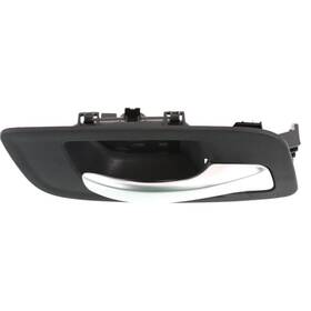 Karparts360 677222776749 For 2011-2018 Chrysler 300 Interior Door Handle Passenger Black With Silver Lever