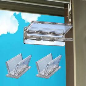 Kn-sdl-2t Kongnai Sliding Door Lock For Child Safety 2 Pack Patio Clear