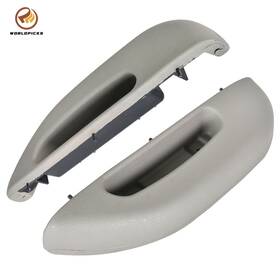 Lp655008ks Labwork For 1996 1997-2002 Chevy Gmc Pair Front Driver Passenger Armrest Handle Gray