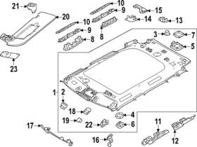 Lr169161 Land-rover Genuine Retainer Rear Bracket