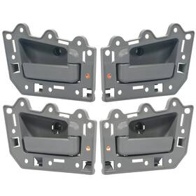 Ds300-ns Luxfineparts 12763484 Set Of 4 Pcs Gray Inside Door Handle For Jeep Grand Cherokee 2005-2011