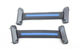 673015357 Maserati New Oem Black And Blue Leather Door Pull Handles Mc20 2022-2025