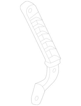Nh52-68-d81a-02 Mazda Genuine Pull Handle
