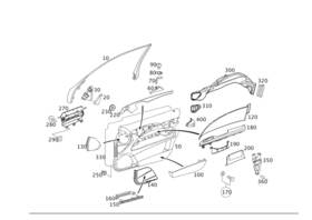 211-766-01-24-7f24 Mercedes-benz Genuine Lever
