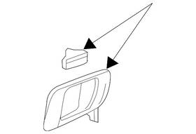 231-760-01-61-65-9051 Mercedes-benz Genuine Handle Inside