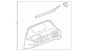 247-730-32-02-64-9051 Mercedes-benz Genuine Door Handle