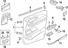 447-760-61-00-9051 Mercedes-benz Genuine Handle Inside