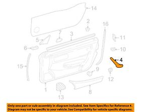 17072701803475 Mercedes Oem 98-00 Slk230 Door-pull Handle Left