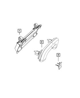 05108111ac Mopar Genuine Grab Handle Retainer