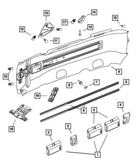 05139809aa Mopar Genuine Retainer 5139809aa