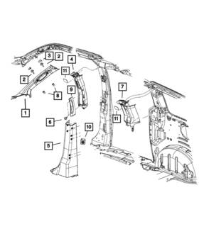 1ar40dx9ah Mopar Genuine Grab - Handle