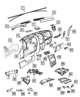 1eq981dvab Mopar Genuine Grab Handle