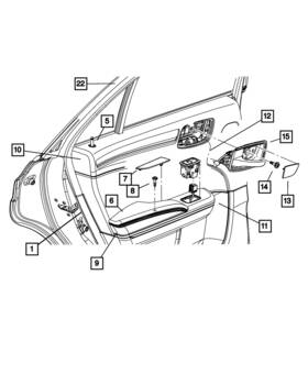 1tf54dx9ae Mopar Genuine Inside Release Handle Right 1tf54dx9ae Mopar Genuine Inside Release Handle Right