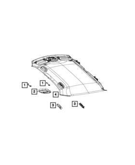 1tn63ml2ac Mopar Genuine Grab Handle Left