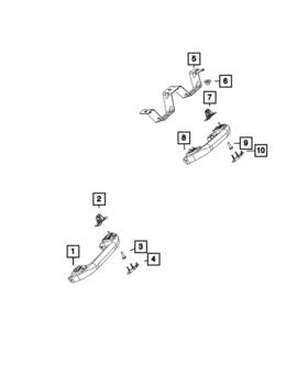 5rg72tx7ac Mopar Genuine Grab Handle