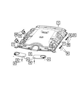 68243360aa Mopar Genuine Grab Handle Bracket