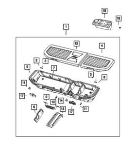 68461371aa Mopar Genuine Grab Handle