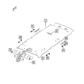 6qk48ms7aa Mopar Grab Handle For Jeep Renegade Fiat 500x 2018 2020