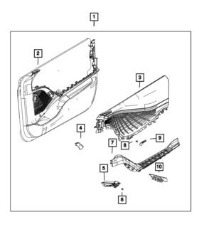 7lt99tx7ab Mopar Genuine Inside Release Handle Left