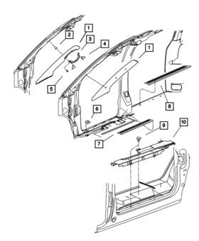 Rs24wl8aa Mopar Genuine Grab Handle