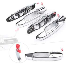 Newyoutube 211311274671 Outer Door Handle Set Fit For Chevy Tahoe Gmc Yukon 2007-2013 Chrome