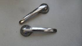 3707582 Oem 60-66 Chevy Gmc Truck C10 Interior Door Handle Pair Used Hot Rod 02ce2