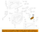 Dg1z5422601ac Oem Door Handle Taurus-interior 13-14 Ford Left