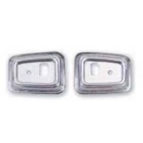 K207 Oer 68-69 Camaro Deluxe Door Grab Handle Bezels Chrome Pr