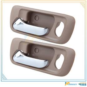 Sa802390t01 Orrigey 2x Door Handles Inner Front Left Driver Side For 98-02 Honda Accord Beige
