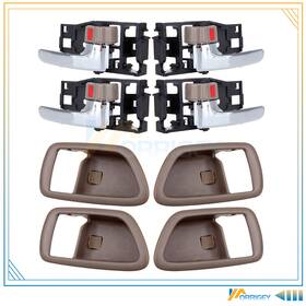 Wh803729ps Orrigey Set/4 Door Handles And Bezel/trim For 2000-2004 Toyota Avalon Left Right