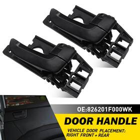 F000 Oxilam 826 201 Black For 2005-2010 Kia Sportage Interior Door Handle Front And Rear Right Side 2x