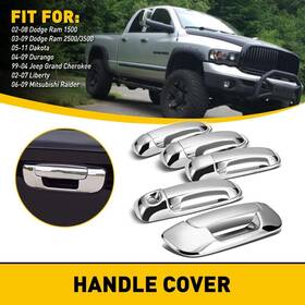 Wwd-fzd-45524 Oxilam 1x Tailgate Handle 4x Door For 2002-08 Dodge Ram 1500 2500 3500 Outside