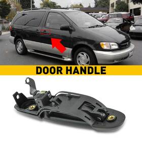 Wwd-fzd-45529 Oxilam 1x Door Handle Exterior Front Right For 1998-2003 Toyota Sienna Van Parts