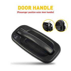 Wwd-fzd-45534 Oxilam Black Door Handle Front Right For Gmc Sierra Yukon Chevy Silverado Avalanche Usa