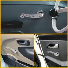 Wwd-xpy-96512 Oxilam 2 Pcs Chrome Billet Aluminum Window Crank Handle For Most Vehicles Universal Kit