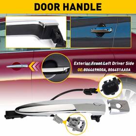 Xpd-mbs-49418 Oxilam 1x Rear Left Right Side Door Handle Exterior Outside For 2004-2010 Toyota Sienna