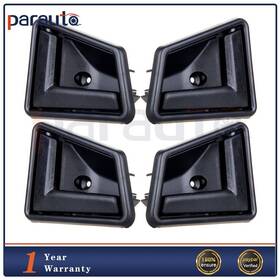 Ps802259e13 Parautostore 4pcs Door Handles Black Inside Right Left Front Rear Fits Chevy Geo Sidekick