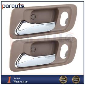 Ps802390e13 Parautostore 2pcs Door Handles Beige Interior Front Left Driver Side Fits 98-02 Honda Accord