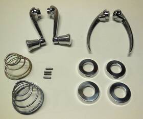 Kt-1053 Pro-one Billet Window Crank/door Handle Complete Kit Fits Vw Early Beetle 1946-1967
