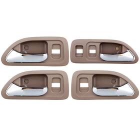Ppt80241201s Pumpmart For 94-97 Honda Accord 4pcs Door Handles Chrome Beige Inside Passenger And Driver