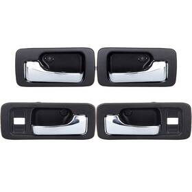 Ppt818266s01 Pumpmart Fits 90-93 Honda Accord 4pcs 4 Door Sedan Black Inner Inside Handle Set