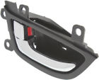 Rephy462192 Replacement Brand Front Driver Side Black Chrome Interior Door Handle