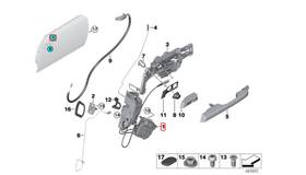 7312408 Rolls-royce Wraith And Dawn Front Right Door Latch Actuator