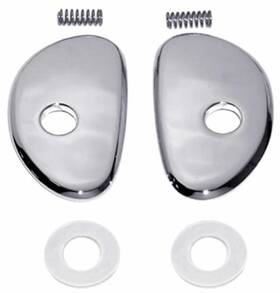 22620ab Rrp Pony Interior Door Handle Escutcheon Set For 1965-1966 Ford Mustang