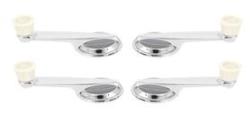 23342q-4 Rrp Off-white Window Crank Handle Knob Set For 1960-1963 Ford Falcon