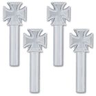 S4-70095-interior-knobs-pulls-handle-handles-locks United Pacific Chrome Maltese Iron Cross Universal Car 664979112807