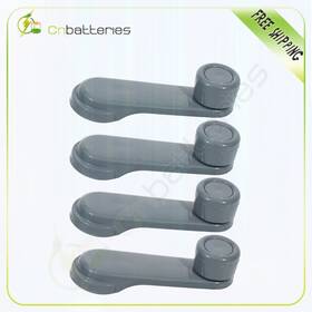 Cb825601s04 Scitoo 2 Pair For Nissan 85-93 Window Crank Handle Front Rear Left Right Side Gray