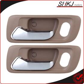 Sh802390k01 Shkj-motors Fits 98-02 Honda Accord Door Handles Beige Interior Front Left Driver Side 2pcs