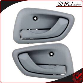 Sh802490k01 Shkj-motors Door Handles Gray Interior Inside Passenger Driver 2pcs For 99-04 Chevy Tracker